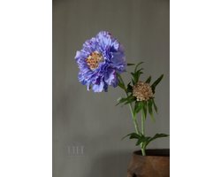 Nepbloem - scabiosa - lila - 58 cm - zijden bloem - voor in een boeket