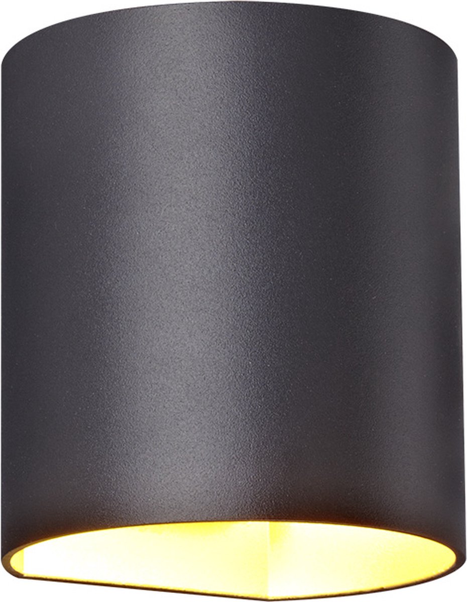 Fantasia Radu wandlamp, zwart-goud, modern, G9-fitting, dimbaar, exclusief lichtbron, max. 40W, IP20