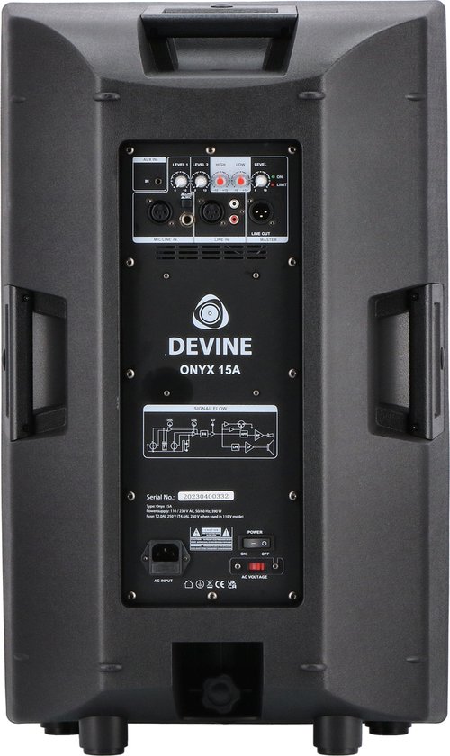 Devine Onyx 15A 15 inch actieve fullrange luidspreker - Devine