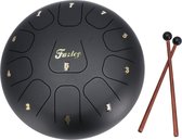 Fazley Tongue Drum TD12 in C majeur zwart 12 inch