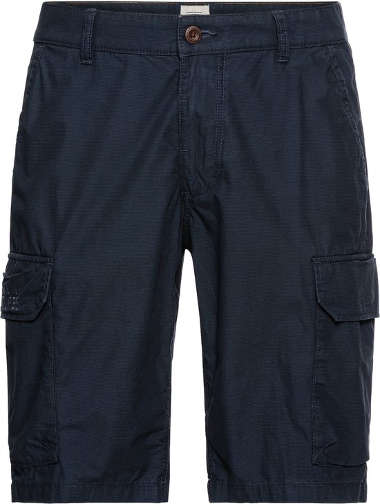 camel active Regular Fit Cargo shorts met minimale print - Maat menswear-40IN - Donkerblauw