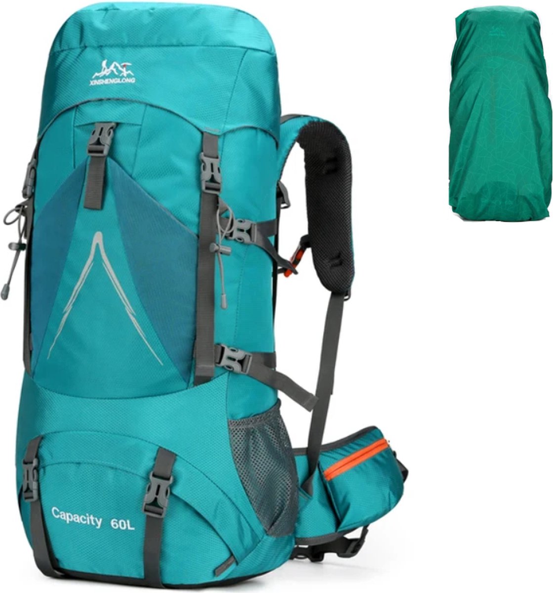 Avoir Avoir®-Hiking Backpacks-60L Backpack– Groen– Hiking Rugzak voor Wandelen en Kamperen – incl. Regenhoes en Drinksysteem – Apart Schoenopbergvak – Reflecterende Strip – Duurzaam Nylon – Lichtgewicht – Regen – bol.com