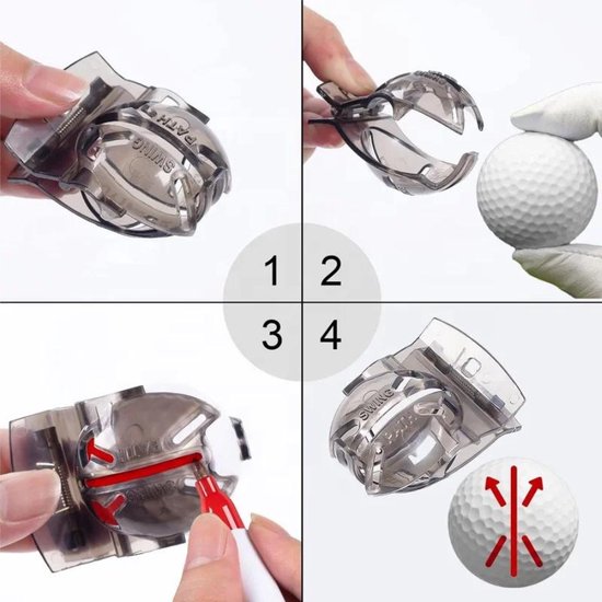 Golfbal marker - Groen - Line marker - Duurzaam - Golftrainingsmaterialen - Golfaccesoires - Golfbal stempel - Putten/Swingrichting - Golfbalmarker van Merkloos — afbeelding 4