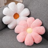 Bloemenkussen, bloemvormig sierkussen, bloemenvloerkussen, madeliefjes, sierkussen, pluche vloerkussen voor slaapkamer, bank, stoel, decoratie, 40 cm, 2 stuks