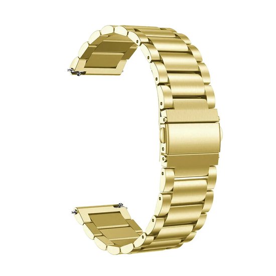 22mm Goud kleur Oyster Horlogeband universeel - Band aanzet 22 mm - Horlogebandje RVS316