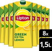 Lipton Ice Tea Green - Lemon - laag in calorieën - 8 x 1.5L