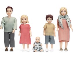 Lundby Set - Poppenhuisfamilie 'Charlie' (5-Delig)