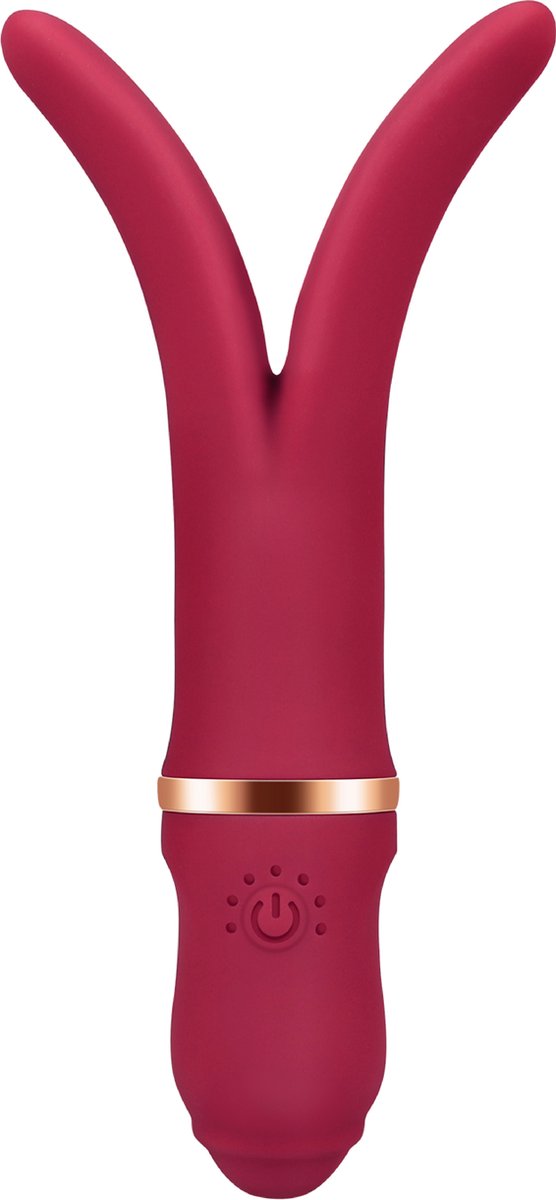 Goedkoopste Cupitoys® Vork vibrator - Rood - 7 standen - Vibrators voor vrouwen en mannen - Sex toys voor vrouwen en mannen
