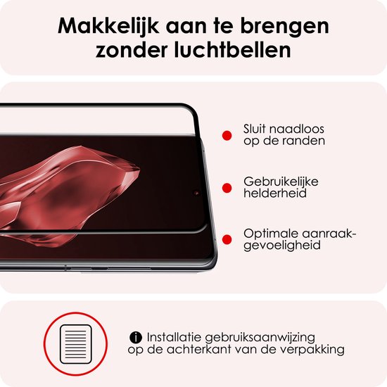 Coque Compatible avec OnePlus 12, Coque Arrière en Siliconen avec Protecteur d'écran - Zwart