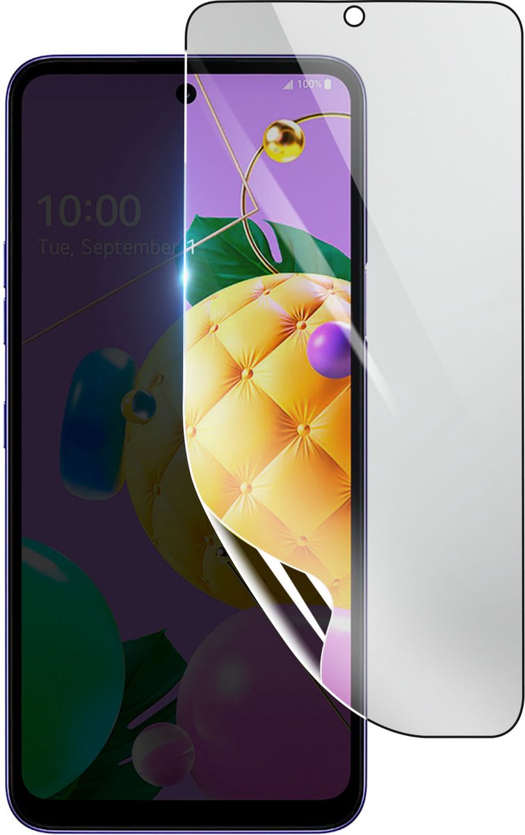 3mk, Geschikt voor LG K52, Schokbestendige Hydrogel Screenprotector, Transparant