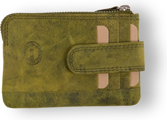Wallet Car Key RFID Anti Theft Key Pouch -RFID ONLY YOUR CARDS- wallet ladies - wallet men - wallet cards - Wallet with credit card holder Key pouch - Key folders - Key bag ladies - 4E-008 - Olive - Green