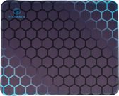 Techancy Muismat Hexagon Zeshoek Patroon 21cm x 26cm Blauw Grijs Zwart Gaming Mouse Pad Bureau Onderlegger