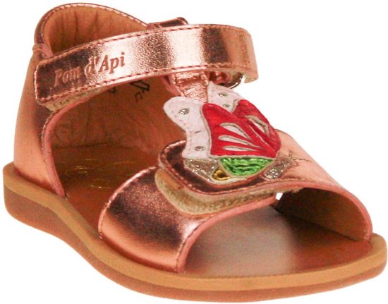 Pom d'Api Poppy Papillon Sandaal Metallic Roze
