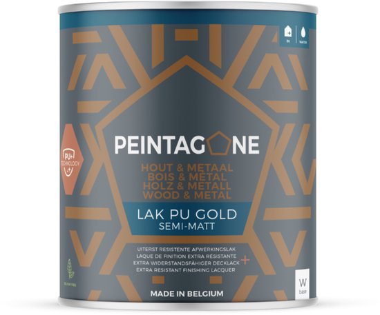 Peintagone - Lak PU Gold Semi-Mat - 1Liter - PE045 Original