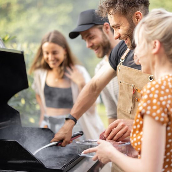 PARENCE Set Van 2 Reinigingssponzen – Speciaal Voor Grill, Oven En BBQ – Dubbelzijdig, Schurend En Zachte Kant, Wasbaar