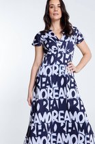 Cassis Lange jurk met print 'AMORE'