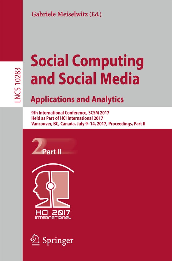 Social Computing and Social Media: Applications and Analytic ... - cover