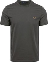 Fred Perry - T-Shirt Ringer M3519 Anthracite V07 - Homme - Taille XL - Coupe Moderne