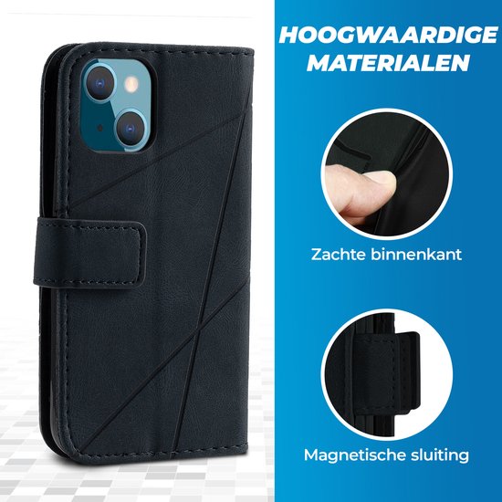 Étui pour iPhone XR Bookcase - Cuir - Portefeuille - Étui à livres - Portefeuille - Étui à rabat - Apple iPhone XR - Zwart