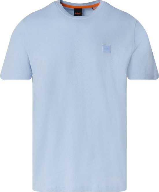 BOSS - T-shirt Tales Lichtblauw - Heren - Maat XXL - Regular-fit