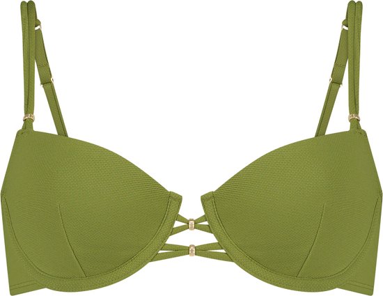 Hunkemöller Dames Badmode Bikinitop Holbox - Groen - maat B80