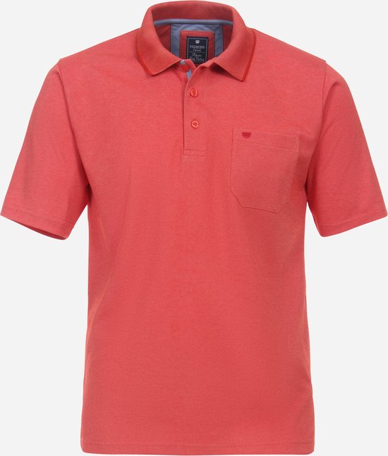 Redmond regular fit heren polo - jersey - rood - Maat: L