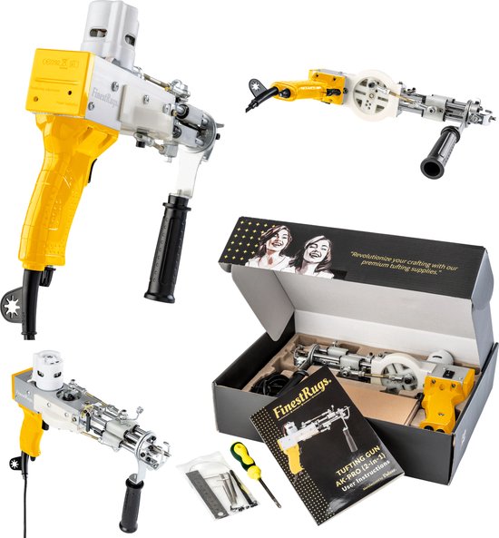 Pistola de Tufting 2 en 1 para la Fabricación de Alfobras Eléctricas