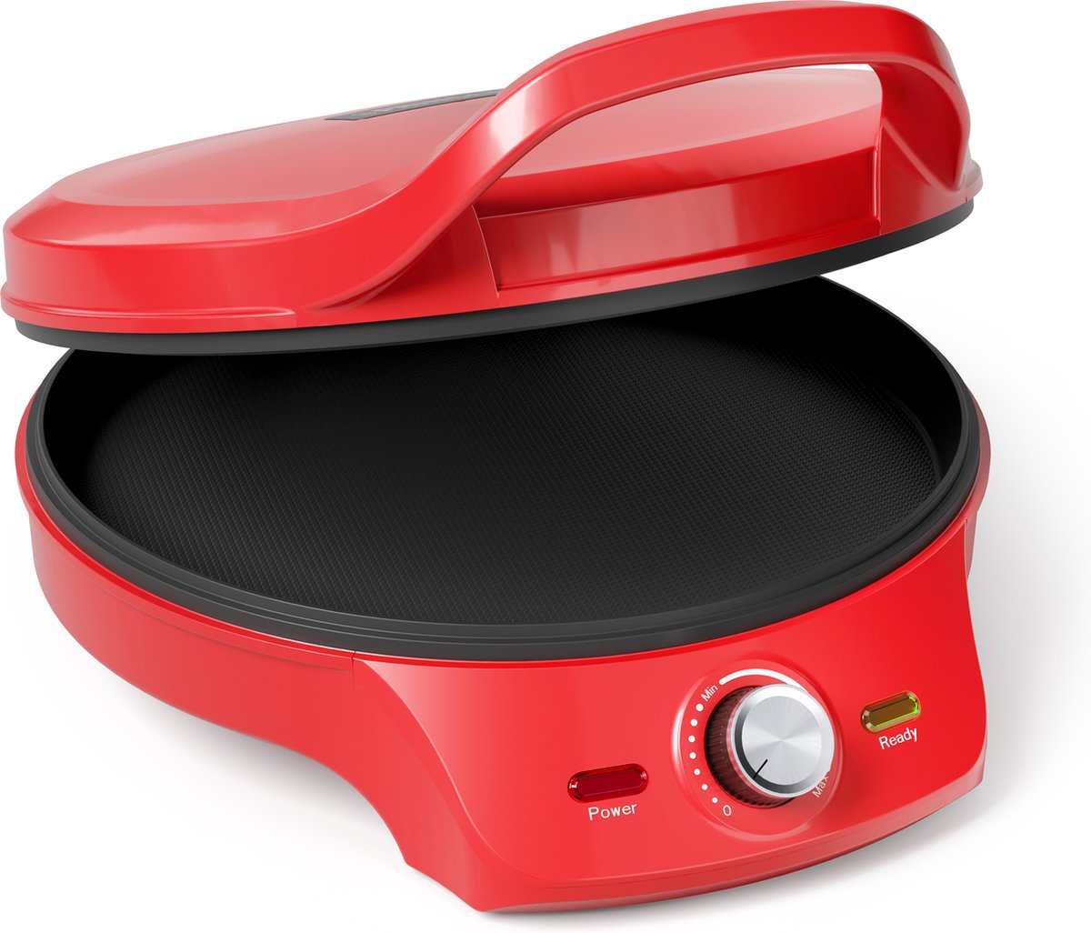 Princess Pizza maker 115007 - Pizzaoven - Regelbare thermostaat tot 220C - Rood - Ø30cm - ook te gebruiken als tafelgrill - voor verse en diepvriespizza's – foto 4