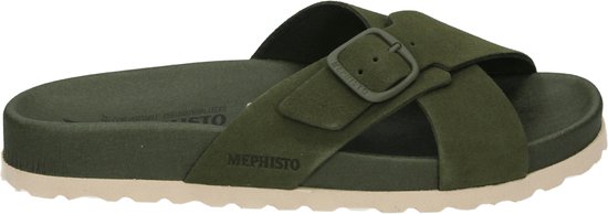 Mephisto KENNIE SANDVEL - Dames slippers - Kleur: Groen - Maat: 41