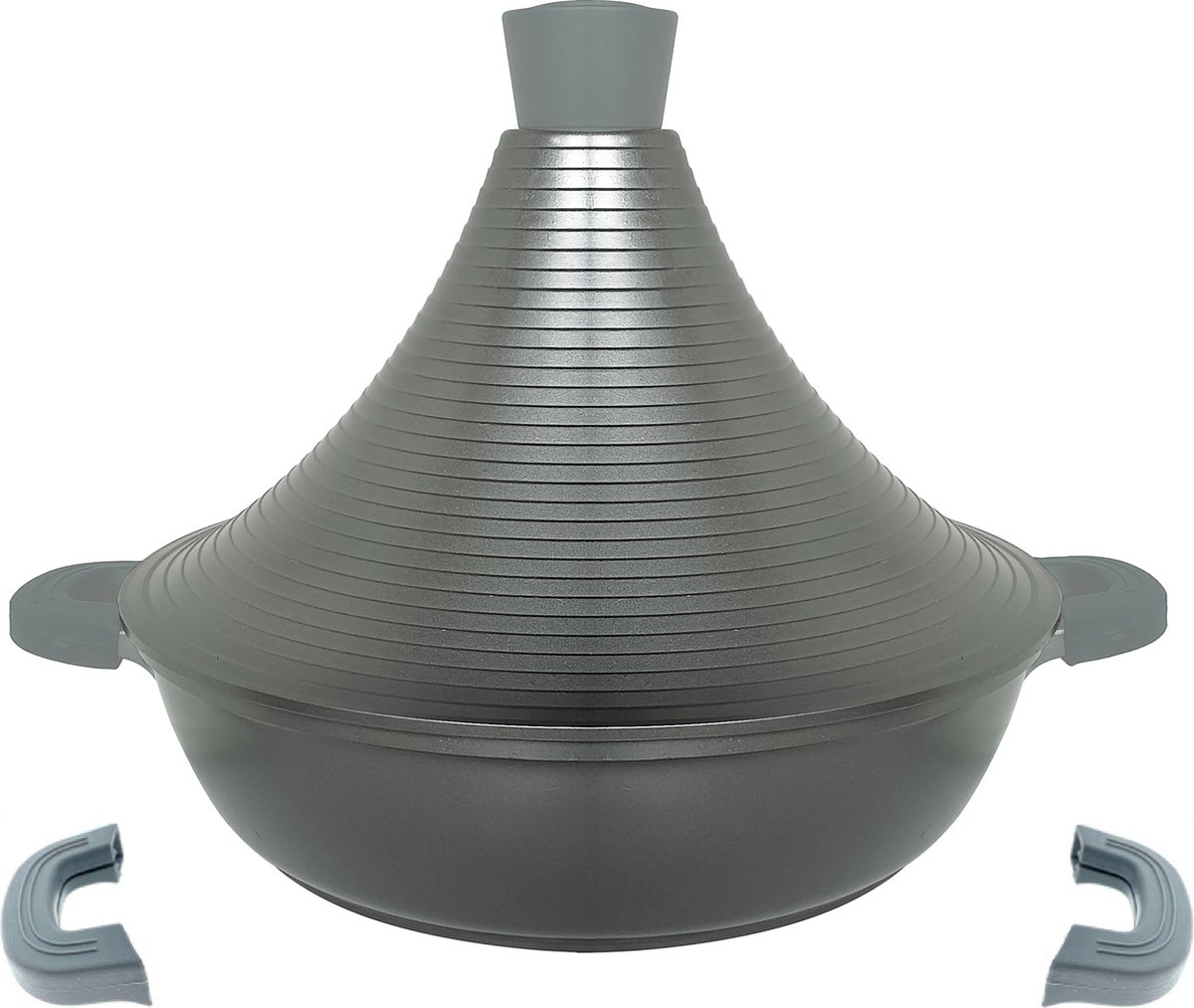 Cheffinger Tajine Ø 28 cm Aluminium Inductie Keramisch grijs