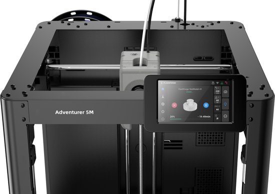 FLASHFORGE AD5M Pro 3D Drucker 600mm/s Hohe Geschwindigkeit und Präzision, Voll-Auto Kalibrierung mit 0,4&0,6mm Düsenbündel, CoreXY-Struktur & Hilfskammerkühlung, ≤50dB Leiser Druck Kamera Drucker