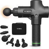 YURDA Massage Gun - 30 snelheden met 8 opzetstukken - Sport en Relax Massage apparaat - Krachtig en Draadloos - LCD Scherm - Massage pistool Professioneel