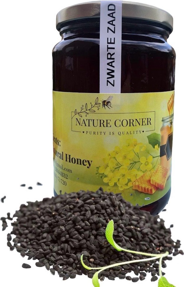 "Zwartezaad Honing | Miel de Nigelle | عسل الحبة السوداء– Pure Natuurlijke Honing – Zonder Toegevoegd Zwartezaadpoeder – 900g "