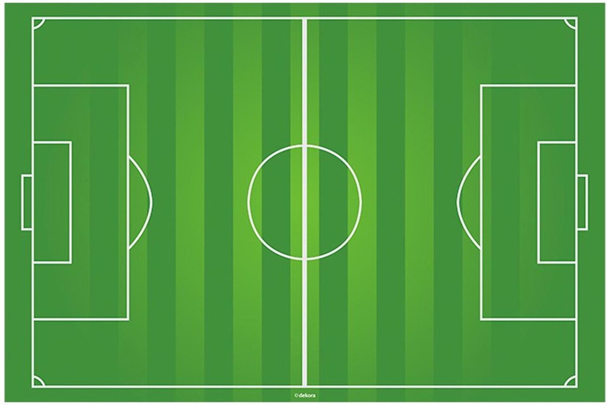 DEKORA - Eetbare voetbalveld taartdecoratie