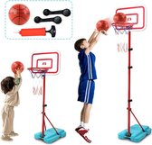 Basketbalring buitenspeelgoed voor kinderen met in hoogte verstelbare standaard 88-190 cm, bal en pomp, mini basketbalring binnen voor kamer, sportartikelen, speelgoed van 4 5 6 7 jaar jongens meisjes