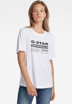 G-Star RAW T-shirt Originals Label R T Wmn White Dames Maat - S