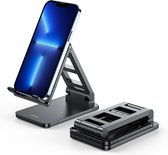 Telefoon & Tablet Standaard - Roteerbaar - Zwart - iPadhouder - Tablethouder - Smartphonehouder - Telefoonhouder
