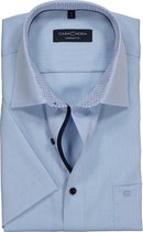 CASA MODA comfort fit overhemd - korte mouw - lichtblauw (contrast) - Strijkvrij - Boordmaat: 43