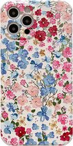 Nixnix - Iphone 12 - phone case -  Daisy schilderen - Telefoon hoesje