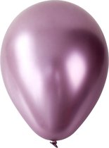XL Roze Chroom Ballonnen (10 stuks / 46 CM)