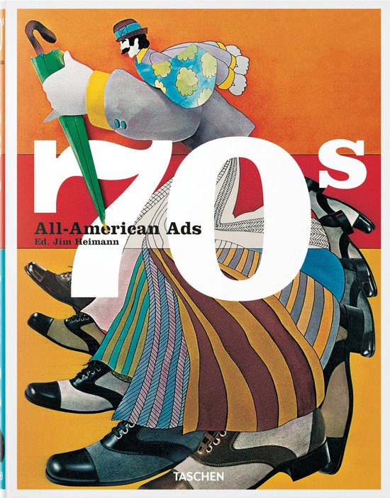 Boek cover All-American Ads of the 70s van Steven Heller (Hardcover)