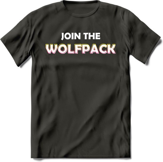 Saitama T-Shirt | Join the wolfpack Crypto ethereum Heren / Dames | bitcoin munt cadeau - Donker Grijs - L