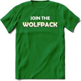 Saitama T-Shirt | Join the wolfpack Crypto ethereum Heren / Dames | bitcoin munt cadeau - Donker Groen - S