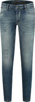 Purewhite - Dylan 837 Distressed Heren Skinny Fit   Jeans  - Blauw - Maat 36