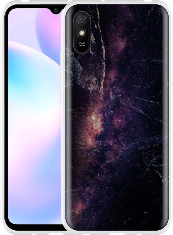 Copri Batteria Posteriore Per Xiaomi Redmi 9AT (6.53") | Ricambio Scocca In Plastica Rigida Blu