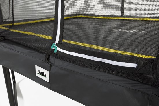 Salta Comfort Edition - Trampoline met veiligheidsnet - 214 x 153 cm - Zwart - Salta