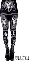 Restyle Legging -M- Satanic Zwart