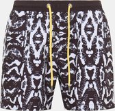 Carlo Colucci C3077 Swimshort With Animal Print Black - S