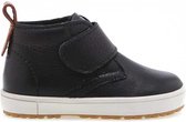 Emel Kinderschoentjes met Klittenband - Lederen Velcroschoenen - Zwart Leder - Maat 24