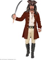 Piraat & Viking Kostuum | Piraat Jackie Speerow Jas Man | Medium / Large | Carnavalskleding | Verkleedkleding